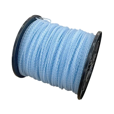 Linha de aparador de torção elipse NTEC 3,0 mm, corda de aparador de nylon durável para aparadores a gás/elétricos